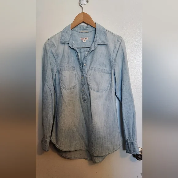 Merona Sky Blue Casual Shirt - Picture 1 of 5